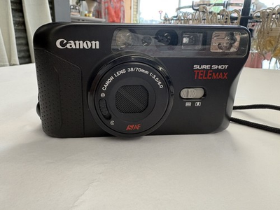 #ad Canon Sure Shot Telemax 35mm Point amp; Shoot Film Camera WORKS $122.00