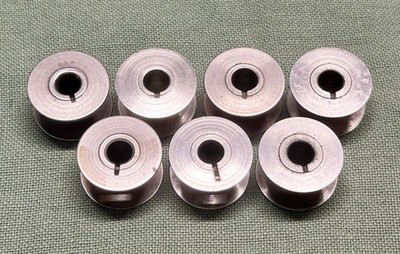 Lot of 7 Vintage Spun Metal Bobbins #2996 For Singer Class 15, 16, 31 Machines