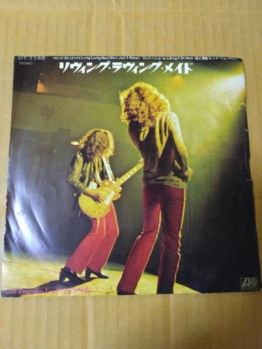 Japanese press Original MONO 7inchi!!!   LED ZEPPELIN   LIVING LOVING MAID