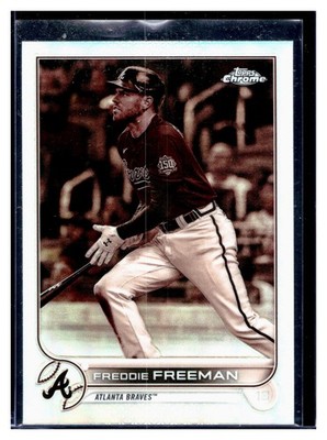 2022 Topps Chrome Freddie Freeman Sepia Refractor #14 Atlanta Los Angels MLB SP