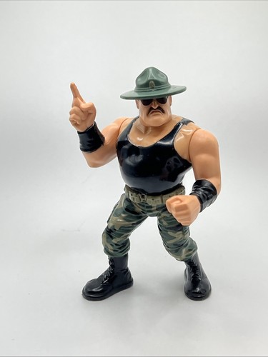 Vintage 1991 Sgt Slaughter WWF Wrestling Figure Ha...