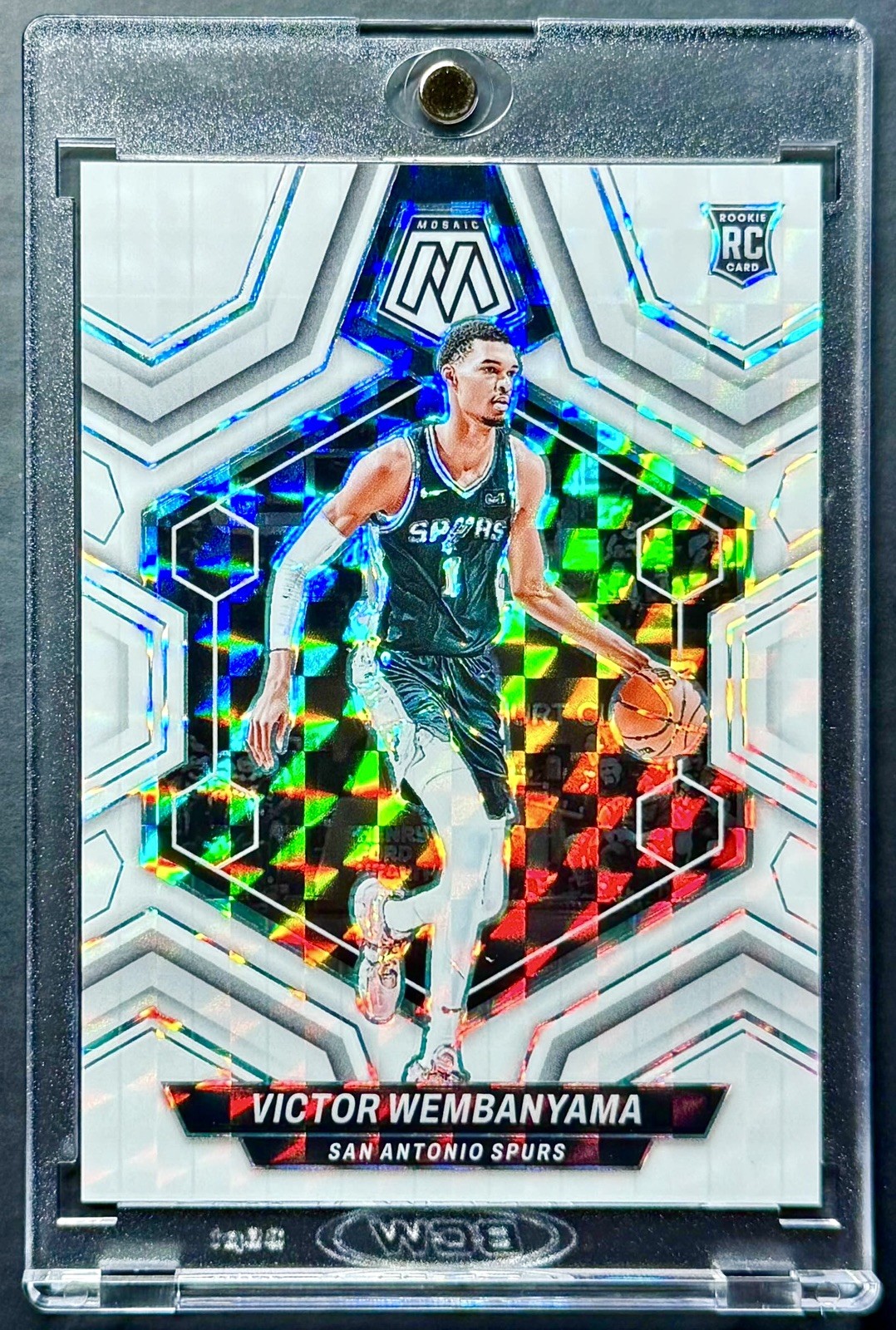 2023-24 Panini Mosaic VICTOR WEMBANYAMA #238 White Prizm Rookie #20/25 RC