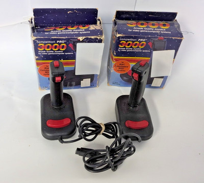 LOT OF 2 COMPETITION PRO 3000 ARCADE QUALITY JOYSTICK