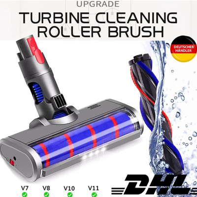 Bürste mit LED für Dyson V7 V8 V10 V11 V15 Bodenbürste Staubsauger Bodendüse DE