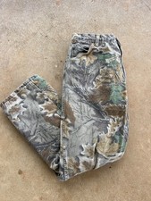 Vintage Mossy Oak Camouflage Mens Lined Hunting Pants W3