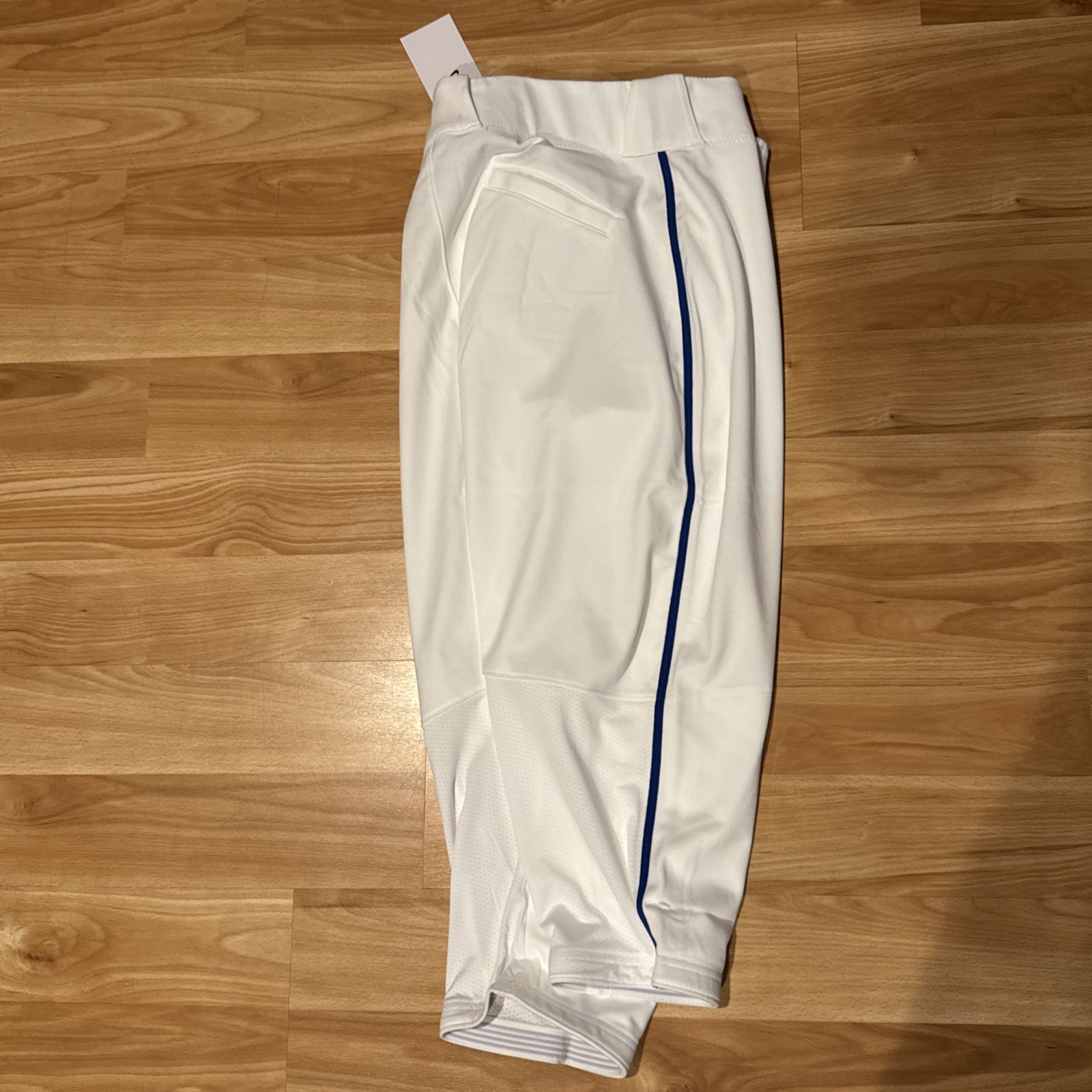 Nike Vapor Select High White/Blue Piped Baseball Pants Men's Size Large MLB Pant