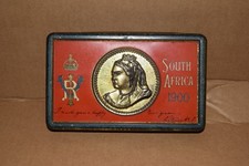 Queen Victoria Boer War Chocolate Tin 1900, most contents intact.