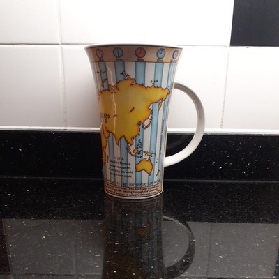 DUNOON Steinzeug BECHER '' (Glencoe Form) Neu & unbenutzt (Weltzeitzonen)