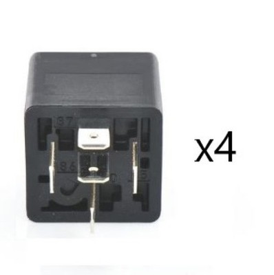 4x Bosch Relais Arbeitsstrom Schalter Steuergerät 30 A 12 V 5-POLIG