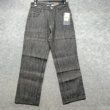 NWT Vtg Southpole Jeans Youth Boy's Size 12 Black Wash Dynamic Equipment