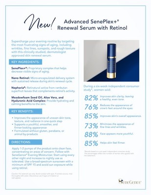   Renewal Serum w Retinol SeneGence Skincare SeneDerm SeneCosmetics NEW/SEALED
