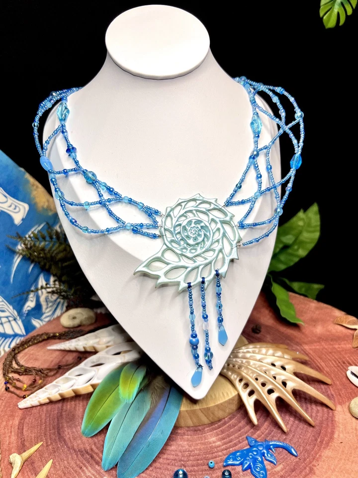 Nautilus Relikt - Einzigartige handgefertigte Halskette - Unikat - Bild 3 von 4