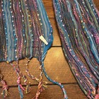 Scarf: Lightweight, Turquoise, Pink, Metallic threads — photo 9