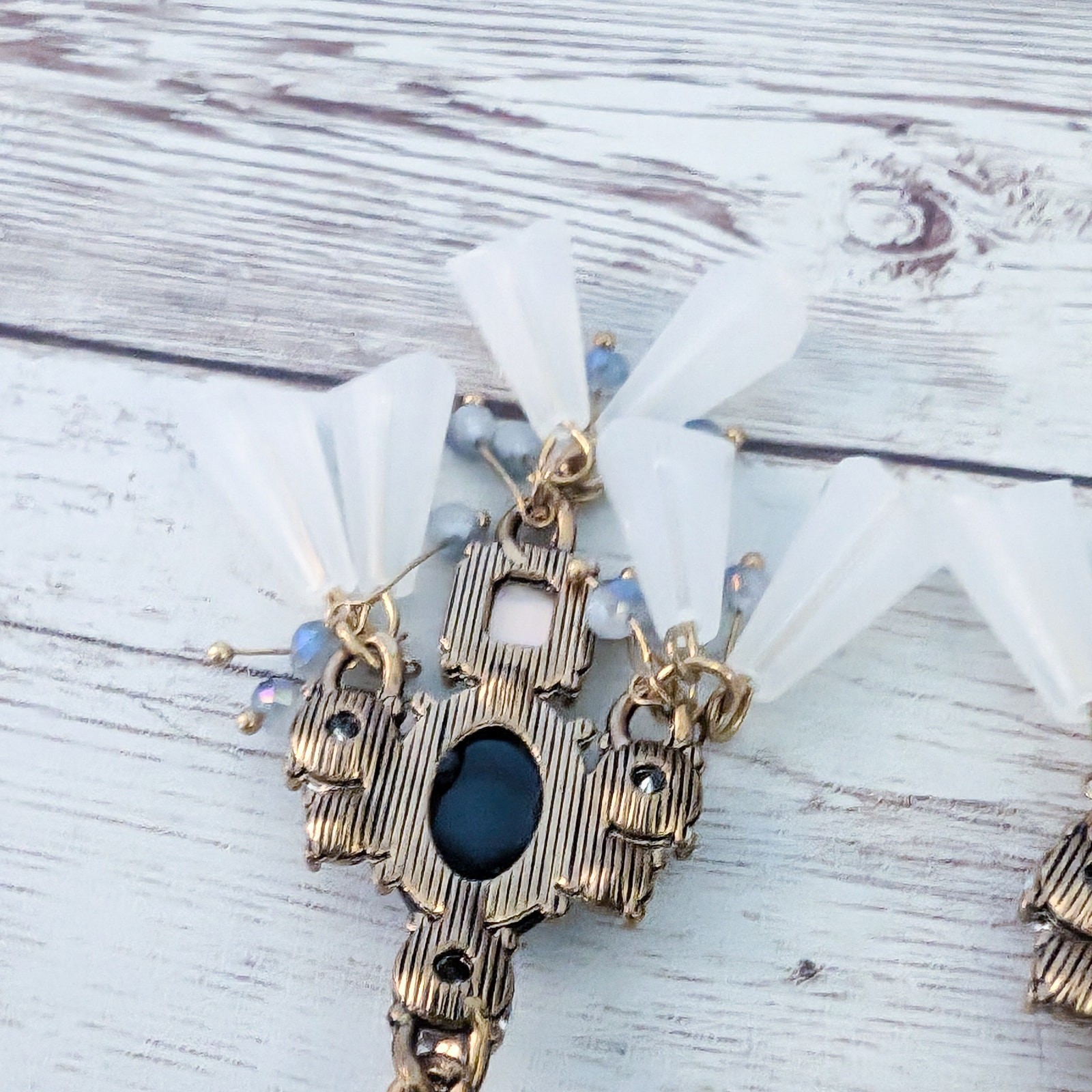 Statement Dangle Earrings - Very Pretty Large Ear… - image 10