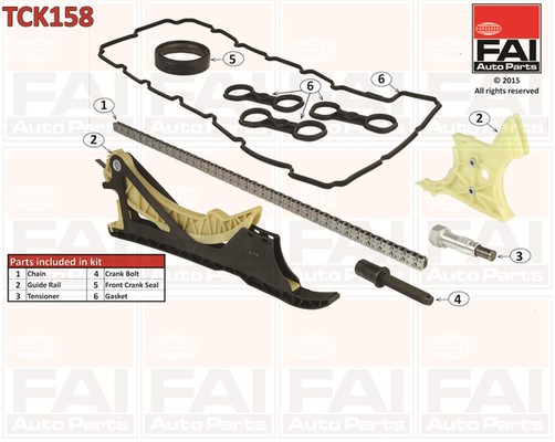 Oben FAI AutoParts TCK158 Steuerkettensatz FüR BMW-image