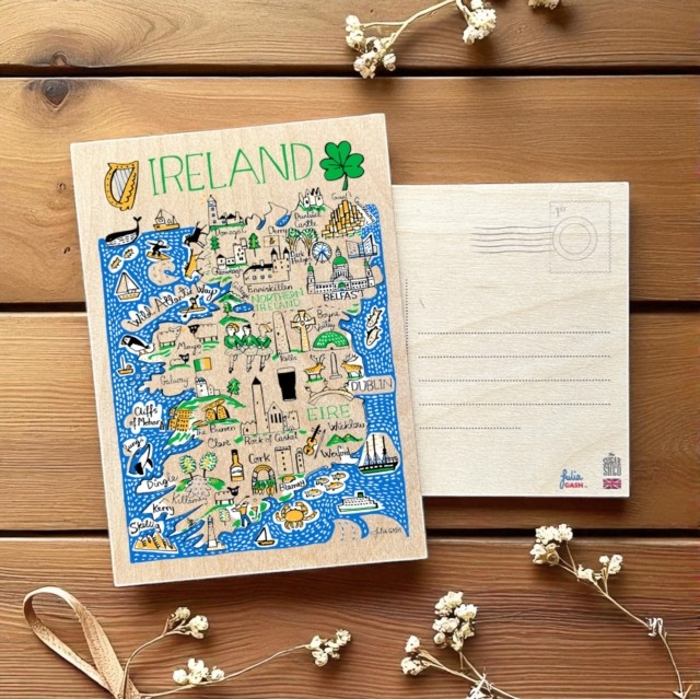 Julia Gash Wooden Postcard - Ireland (General merchandise)