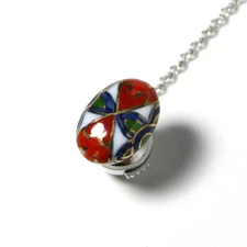 Men's Imari ware tie tack, dyed nishiki old Imari pattern [Original product