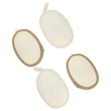 4 Pcs Loofah Sponge Body Scrubber Bath Shower Exfoliating Pads for Skin
