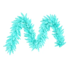 Vickerman 9'x14" Aqua Fir Garland DL LED 100Aq 250 - K161015LED
