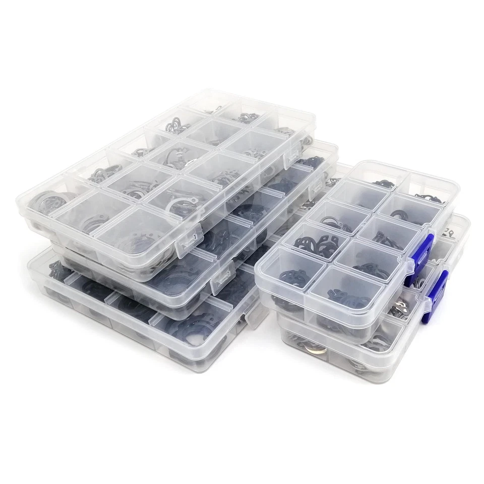 250/900 piezas M5-M20 eje cojinete clip de retención anillo a presión tipo C clip de círculo externo Foto 3 de 4