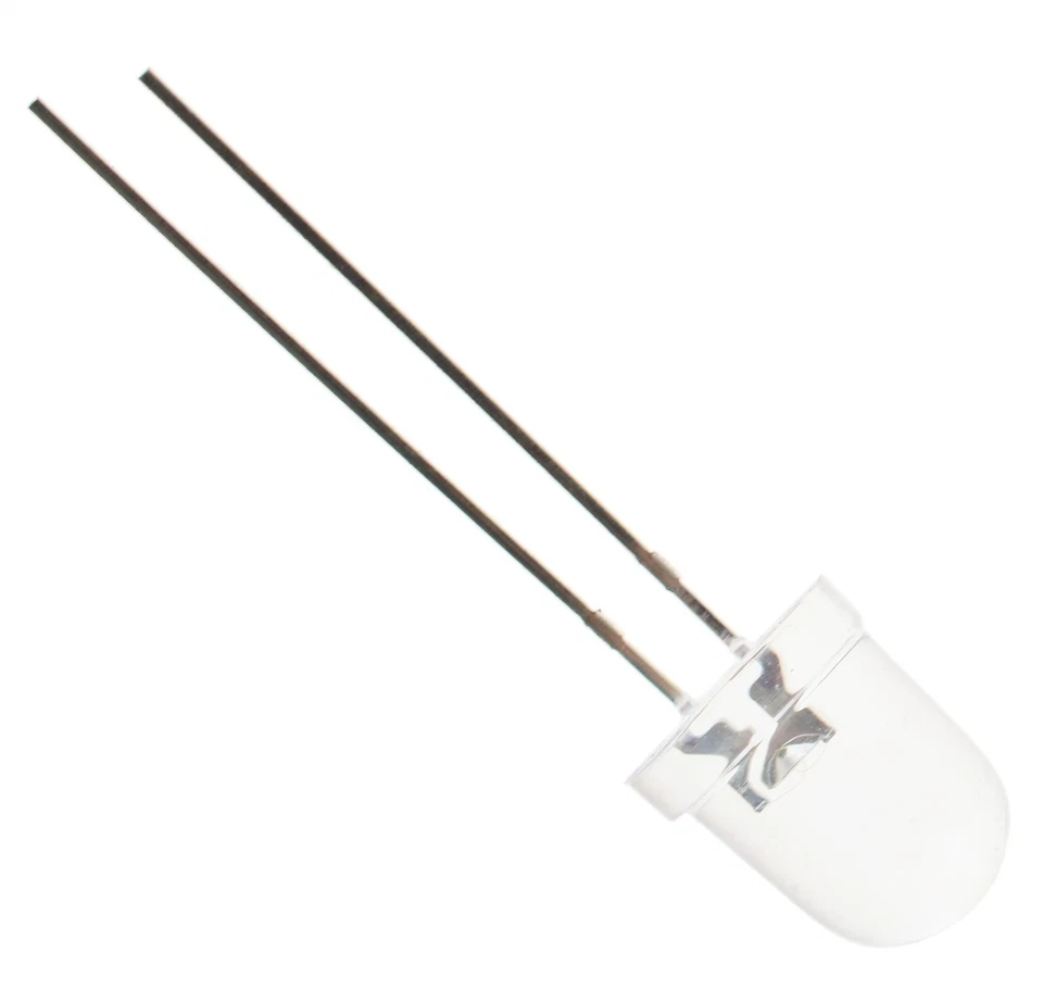 10 x Yellow 8mm LED Diode Light Bulb - Bild 1 von 1