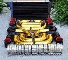 12 Pcs 3 Black Intercooler Gold Piping Black Silicone Coupler Clamp Kit 12 Pcs 3 Black Intercooler Gold Piping Black Silicone Coupler Clamp Kit