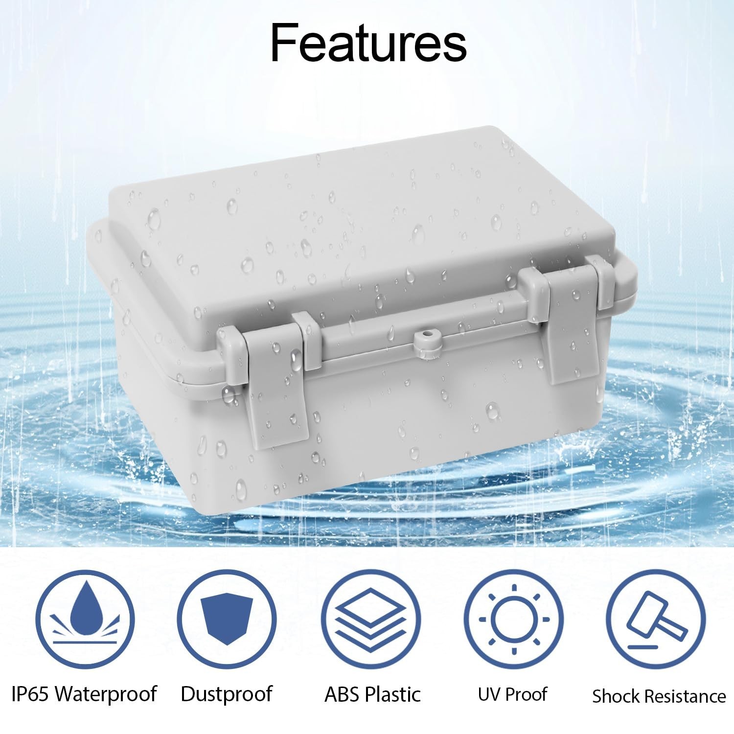 Outdoor Waterproof Electrical Box Junction Box Weatherproof IP67 ABS Plastic Enc