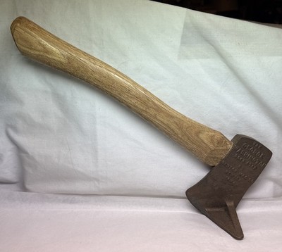 Neat Vintage Brass George Washington Hatchet / Axe Door Stop F9