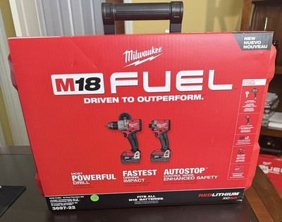 Milwaukee  M18 Fuel  1/2'' Hammer Driller/Driver &1/4'' Hex Impact Driver 2 Tool