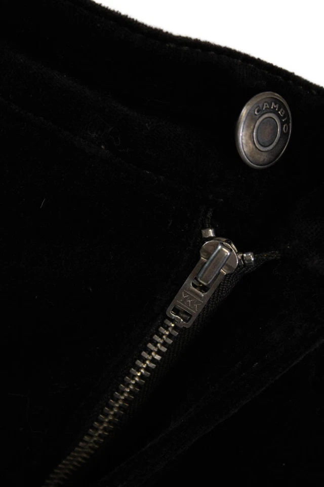 Pantalones de terciopelo para mujer Cambio tiro alto pierna recta marrón oscuro talla 12 Foto 4 de 4