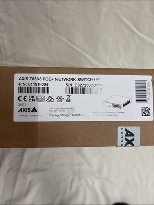 AXIS T8508 POE+ Network Switch US P/N: 01191-004