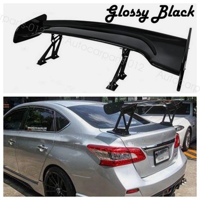 For Nissan Sentra 46'' High Stand Rear Trunk Spoiler Racing GT Wing Gloss US