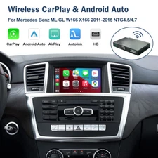 For Mercedes Benz ML350 GL450 W166 X166 Wireless CarPlay Android Auto Interface