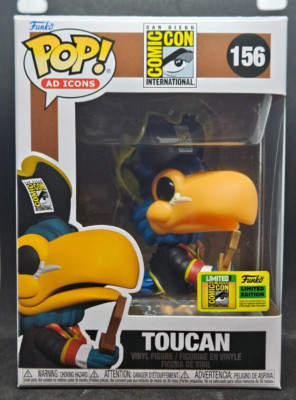 FUNKO POP, SAN DIEGO INTERNATIONAL #156 TOUCAN PIRATE SDCC LIMITED EDITION
