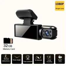 Dash Camera 1080P 3.16-inch IPS Screen with IR Night Vision Loop Recording