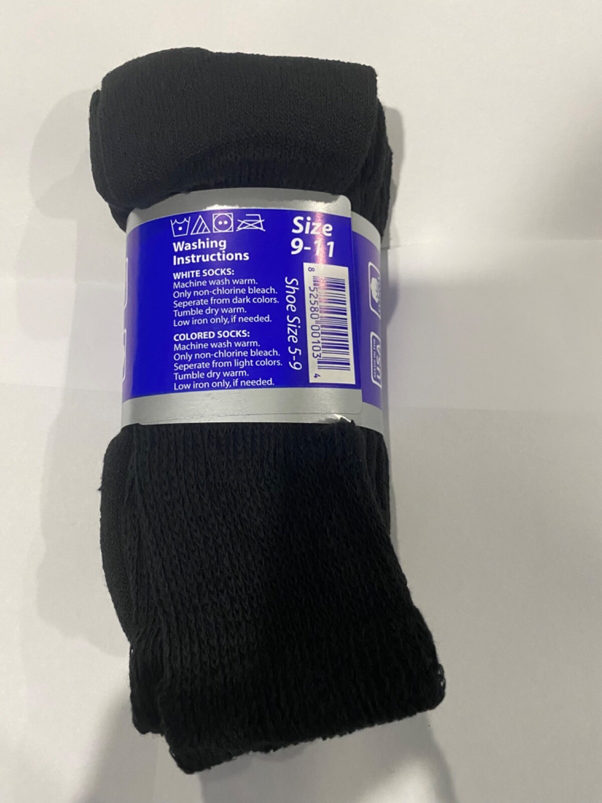 Best quality 6 pair of mens black Diabetic crew socks sz 1013 ( MADE