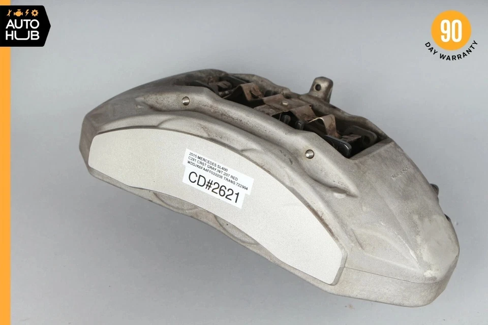 Juego de pinzas de freno delanteras 15-16 Mercedes R231 SL400 Brembo OEM 62k Foto 3 de 4