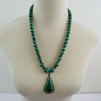 Sterling Silver  Necklace JW Tom 24'' Jewelry Collectible Navajo Native American 
