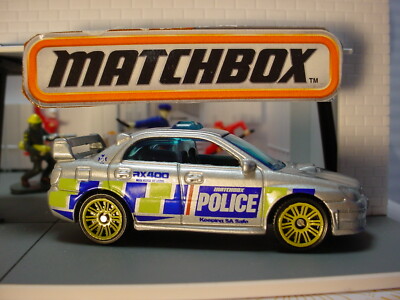 2019 MBX RESCUE exclusive SUBARU IMPREZA WRX 2007☆silver;POLICE