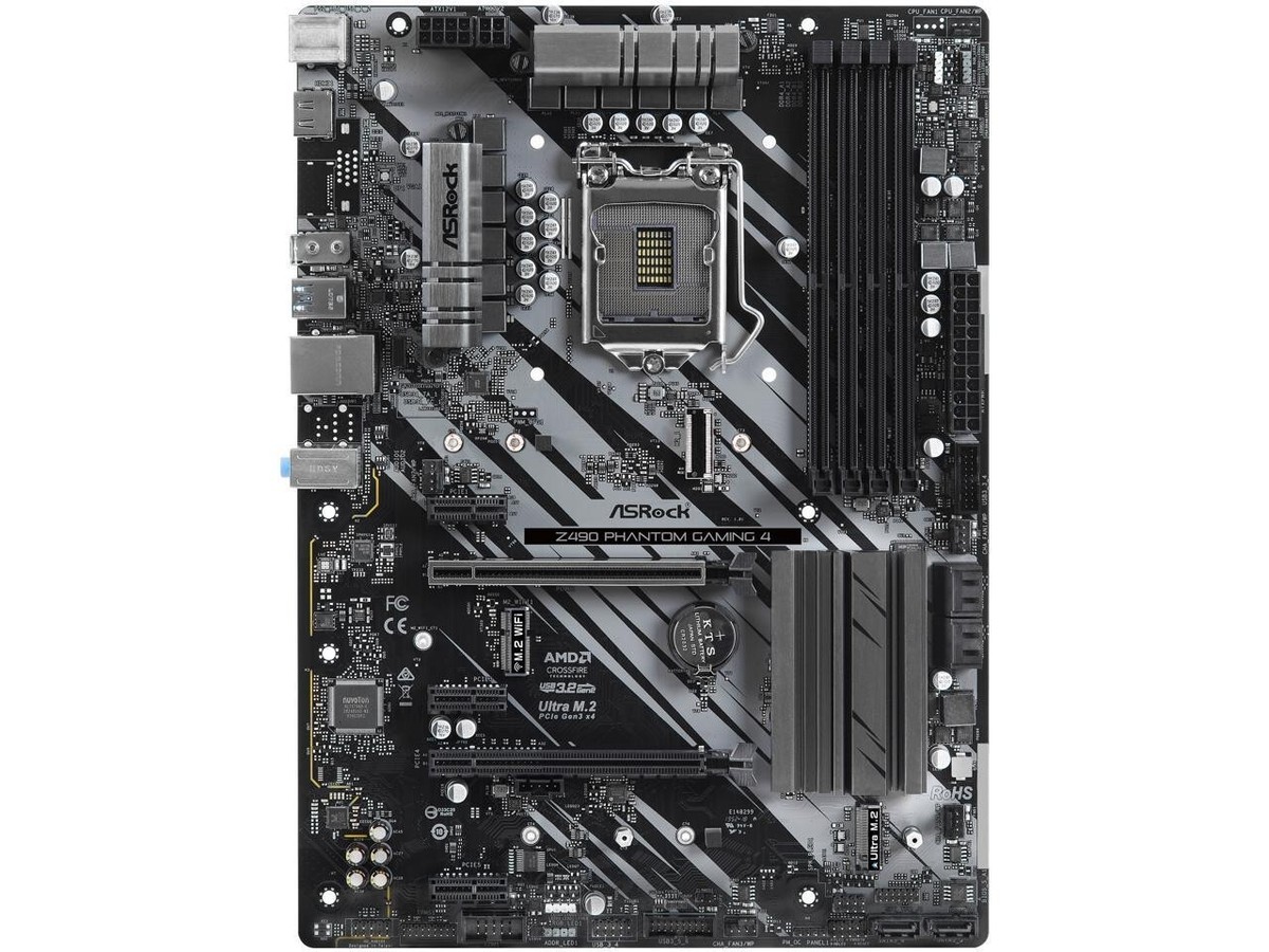 ASRock Z490 Phantom Gaming 4 LGA 1200 Intel Z490 SATA6Gb/s ATX