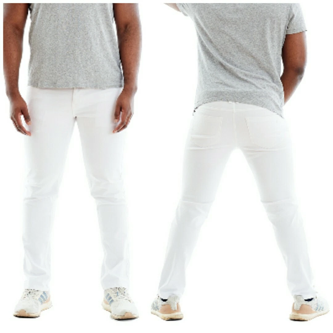 The PERFECT JEAN nyc Men s Athletic Fit White denim Jeans 40x30