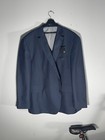 J.FERRAR BIG&TALL Mens Blazer Sport Coat Jacket 58L Big Navy