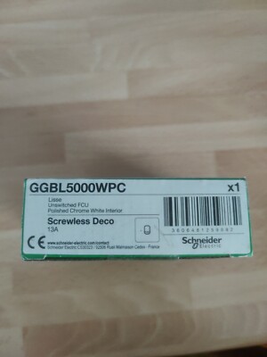 Schneider Lisse Deco poliertes Chrom ungeschaltet FCU weißer Einsatz