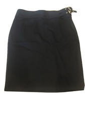 NWT 90 Ralph Lauren Pencil Knee Length Skirt Black 6