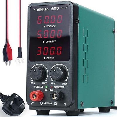 YIHUA 605D-III Adjustable DC Tischnetzteil 0,00-60V 0,000-5A Adjustable DC