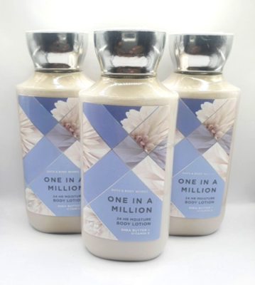 BATH AND BODY WORKS ONE IN A MILLION BODY LOTION 8 FL OZ EACH (3