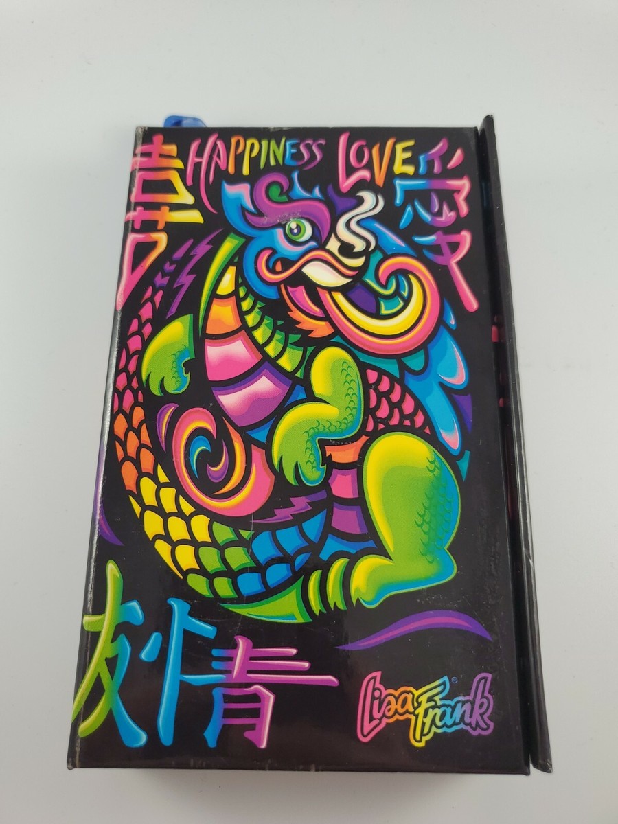 Vintage RARE LISA FRANK DRAGON HAPPINESS & LOVE Planner Organizer