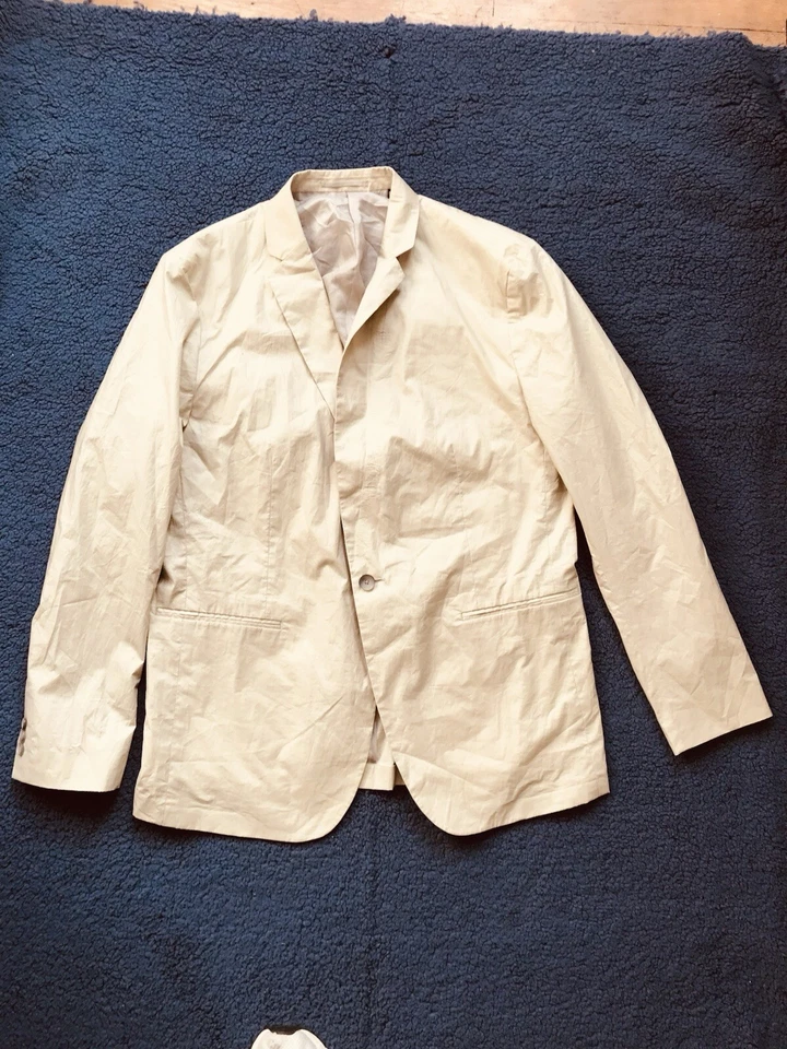 Blazer Hombre Traje Teory Ligero Talla 46 Pantalones 38 Tostado Foto 2 de 4