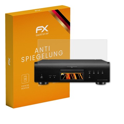 atFoliX 3x Displayfolie für Denon DCD-1600NE Schutzfolie matt&stoßfest Folie
