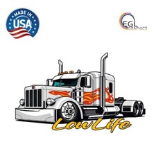 Lowlife Semi Tractor Trailer Decal Sticker Low Life Truck Peterbuilt 379 Airride